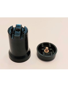 Portalamparas E27 exterior color negro 2