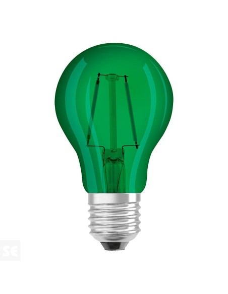 Osram led star classic a decor standard color verde 220v 2w E27