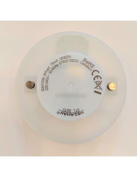 Megaman shelite bajo consumo 230v 9w GX53 color verde