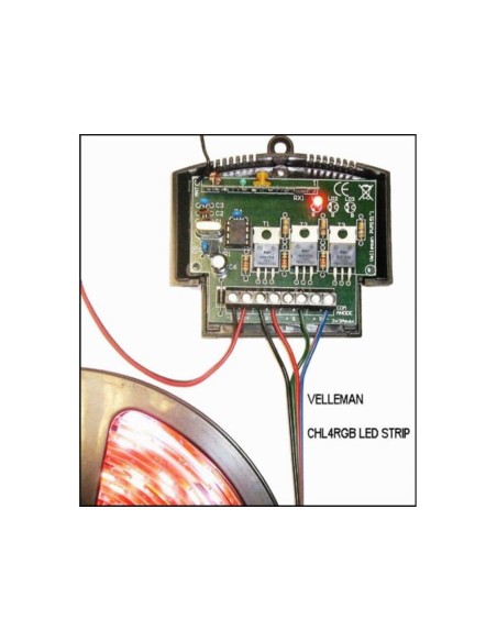 Velleman vm151 controlador tiras de led led rgb con mando radiofrecuencia