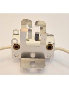 1257-5301 Casquillo GY9.5 metalico/ceram con 20cm de cable 2