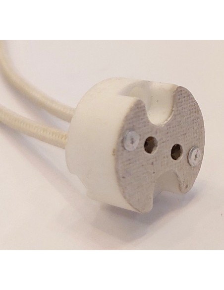 Casquillo bipin con cable para bombilla mr16 con casquillo GU5.3