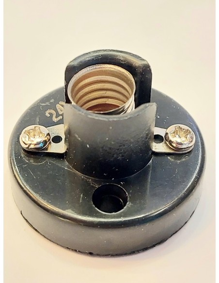 Portalamparas base E10 color negro