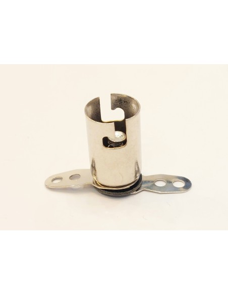 Portalámparas de base metálico B9s