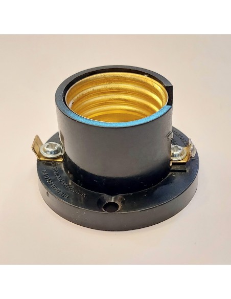 Portalamparas de base color negro E27