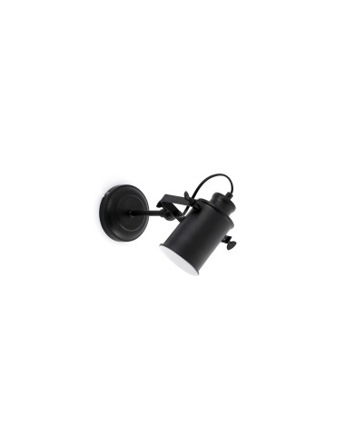 Faro 6000 modelo list aplique color negro 1xE27