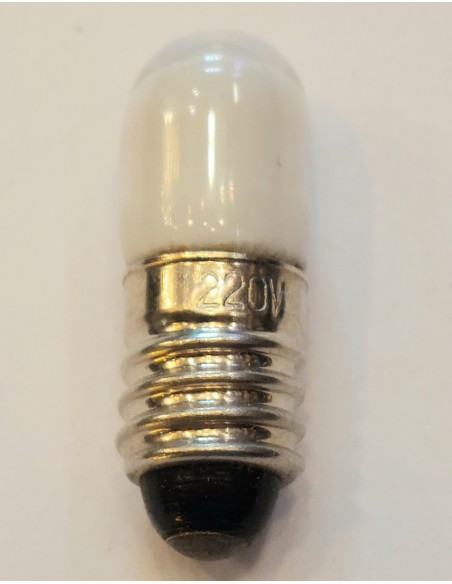 Ovalamp neon verde opal 27x10mm 220v E10