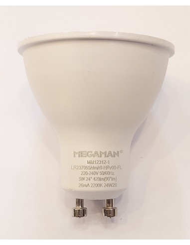 Megaman 84215 par16 led regulable 220v 5,5w 24º...
