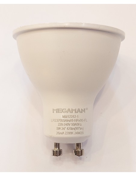 Megaman 84215 par16 led regulable 220v 5,5w 24º 2200k GU10