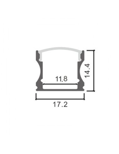 LM3720 perfil doble aluminio superficie 2...