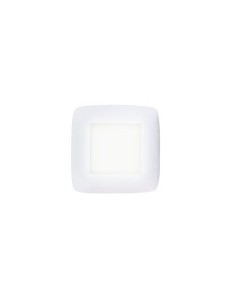 Baliza empotrable modelo lyra led ambar cristal opal