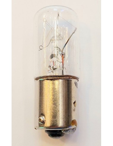 Incandescente tubular clara 48v 5w Bay15s