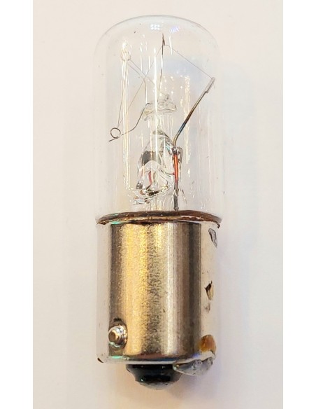 Incandescente tubular clara 48v 5w Bay15s