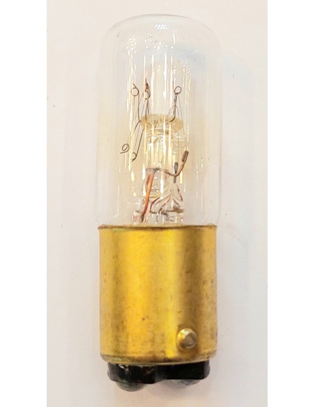Incandescente tubular clara 45x17mm 220v 5w Bay15d