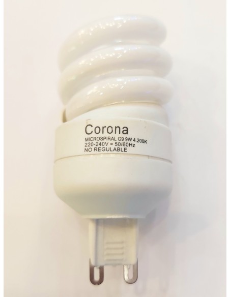 Corona microespiral 220v 9w 4200k G9