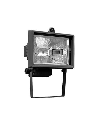 Clar 14502 foco halógeno exterior negro 150w