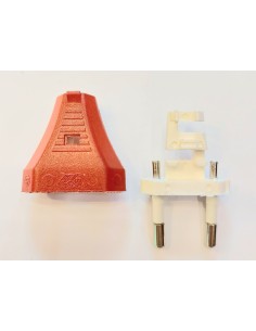 Clavija macho color rojo