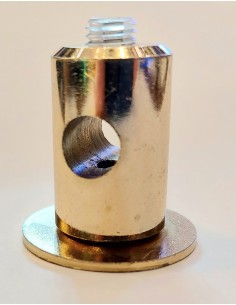 Aislador sujetacable metal color oro