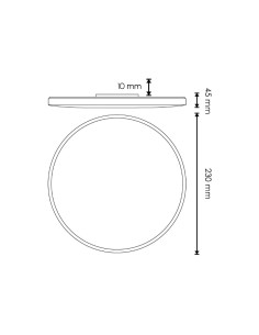 LM8252 plafon led circular modelo sense 220v 15w 4500k 120º 2