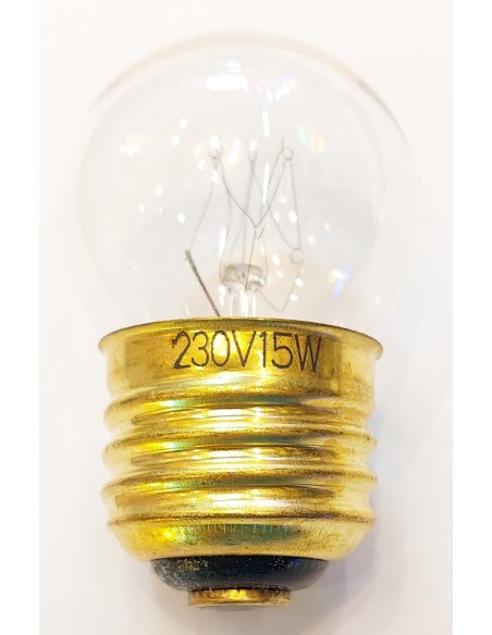 Lámpara de microscopio esférica clara 230v 15w E27