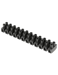 Regleta clema 16mm color negro
