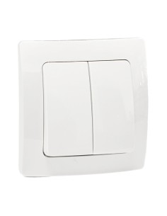 Electro dh 36.535/dc/b doble conmutador empotrado blanco...