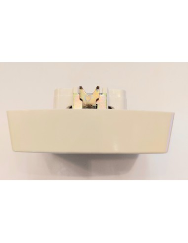 Enchufe empotrado doble color marfil 10/250