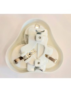 Enchufe empotrado 3 tomas color blanco 2