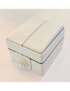 Interruptor doble para exteriores