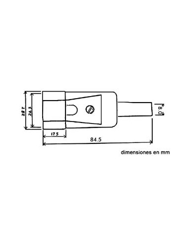 acm1 conexión macho mesa interruptores ac para...
