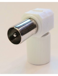 clavija antena macho color blanco