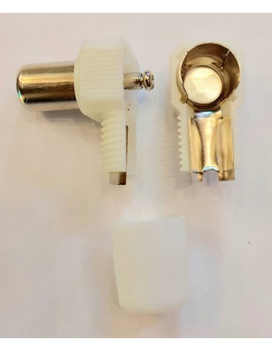 clavija antena macho color blanco