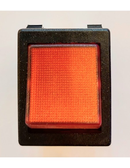 Interruptor luminoso rojo conectores faston