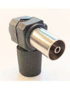 Clavija antena hembra color negro