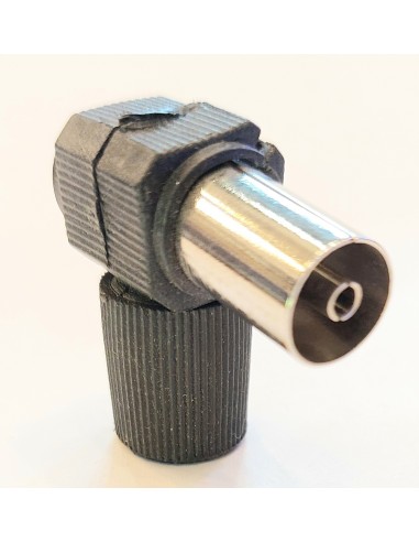 Clavija antena hembra color negro