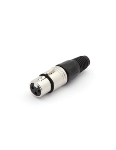 ca094 conector dmx hembra niquelado con 3 contactos