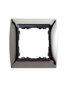 82814-67 marco 1 elemento simon 82 plata acero oscuro