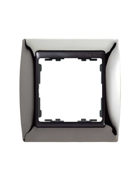 82814-67 marco 1 elemento simon 82 plata acero oscuro