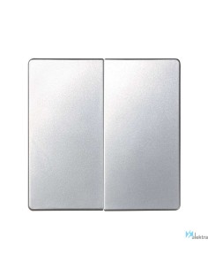 Simon 82026-33 serie 82 tecla doble  plata