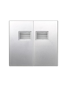 Simon 4400026-033 serie44  tecla doble con visor aqua...