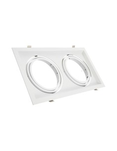 Iglux cp20-bl aro cardan plano para 2 ar111 color blanco