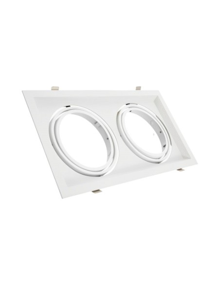 Iglux cp20-bl aro cardan plano para 2 ar111 color blanco