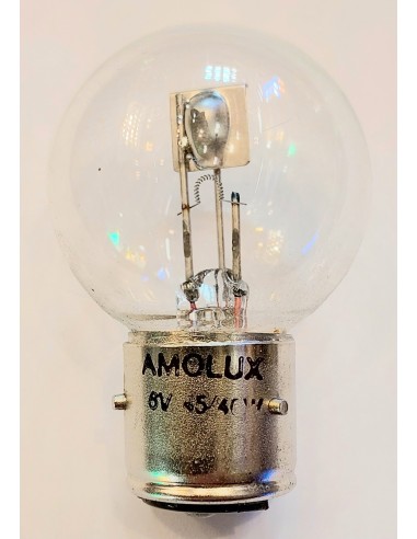Amolux 379 lámpara auto/moto 6v 45/40w Bay20d