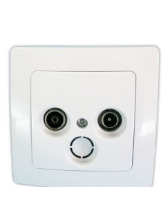 Electro dh 36.535/a/b toma tv blanco