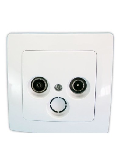 Electro dh 36.535/a/b toma tv blanco