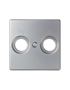 Simon 82053-33 serie 82 tapa radio y tv aluminio