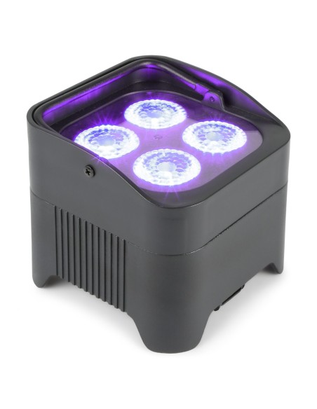 Beamz 150.588 uplight par foco led rgbaw-uv recargable dmx con mando