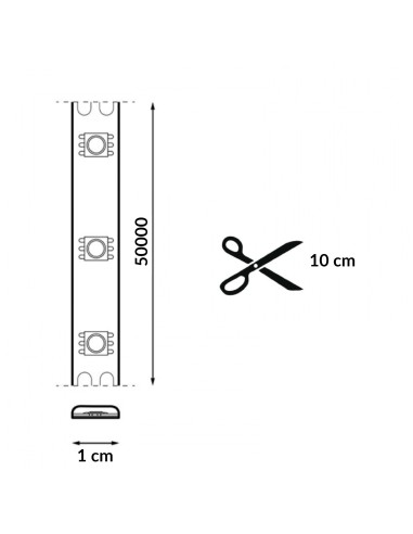 LM2662 tira de led 220v cob point ip65 10w 4000k