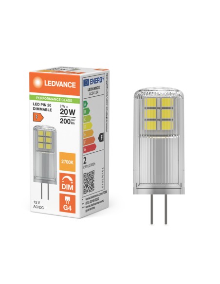 Ledvance pin20 regulable 12v 2w 2700k G4