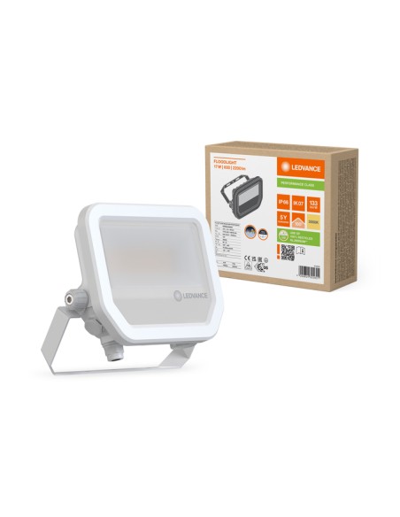 Ledvance floodlight white foco exterior color blanco ip66 220v 17w 830